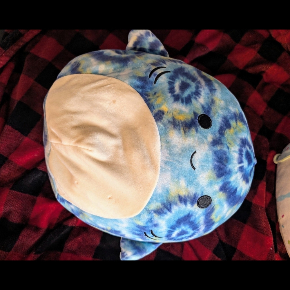 Blue Tie-Dye Shark Squishmallow